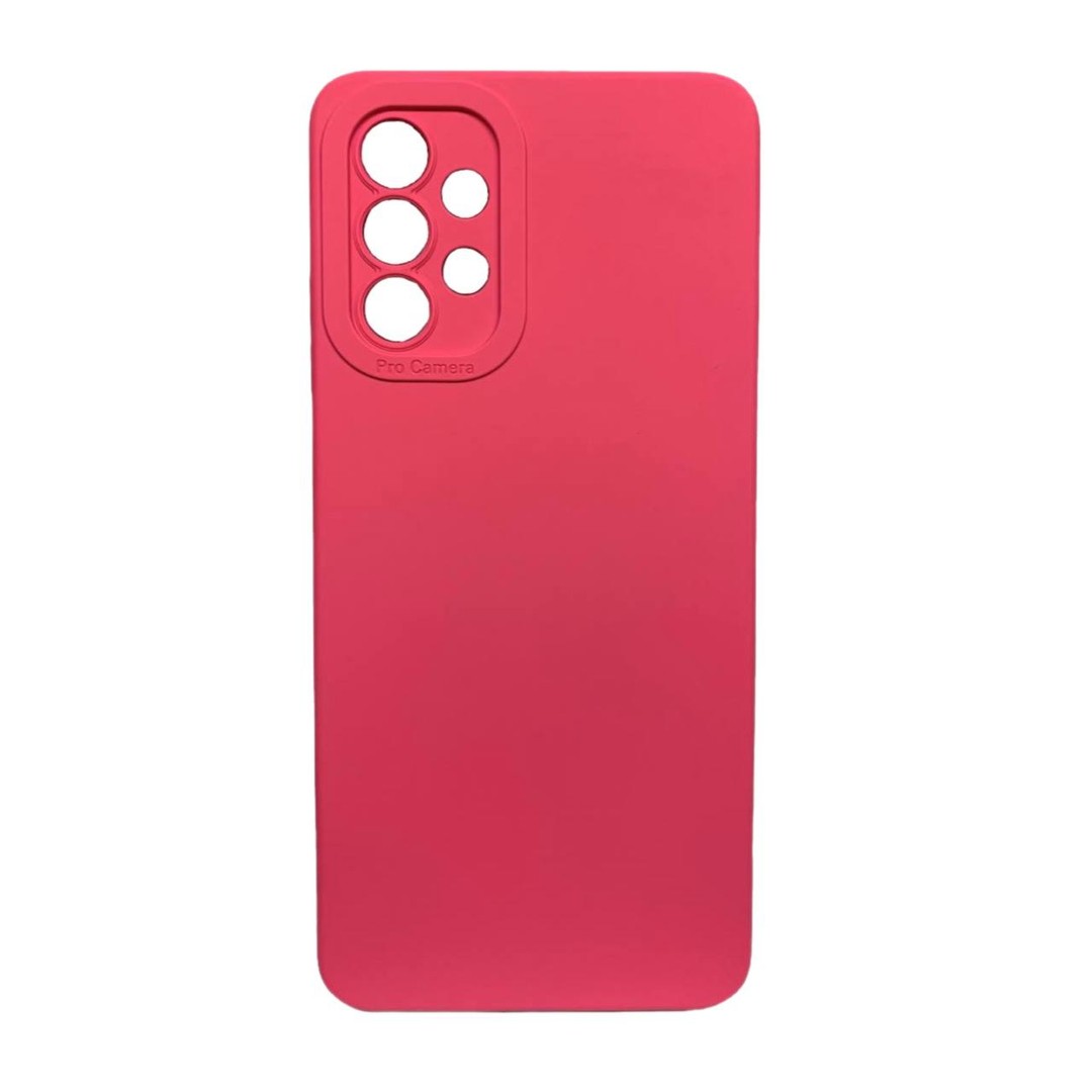 Накладка Color style з мікрофіброю для Samsung A52/A52s Barbie pink-0