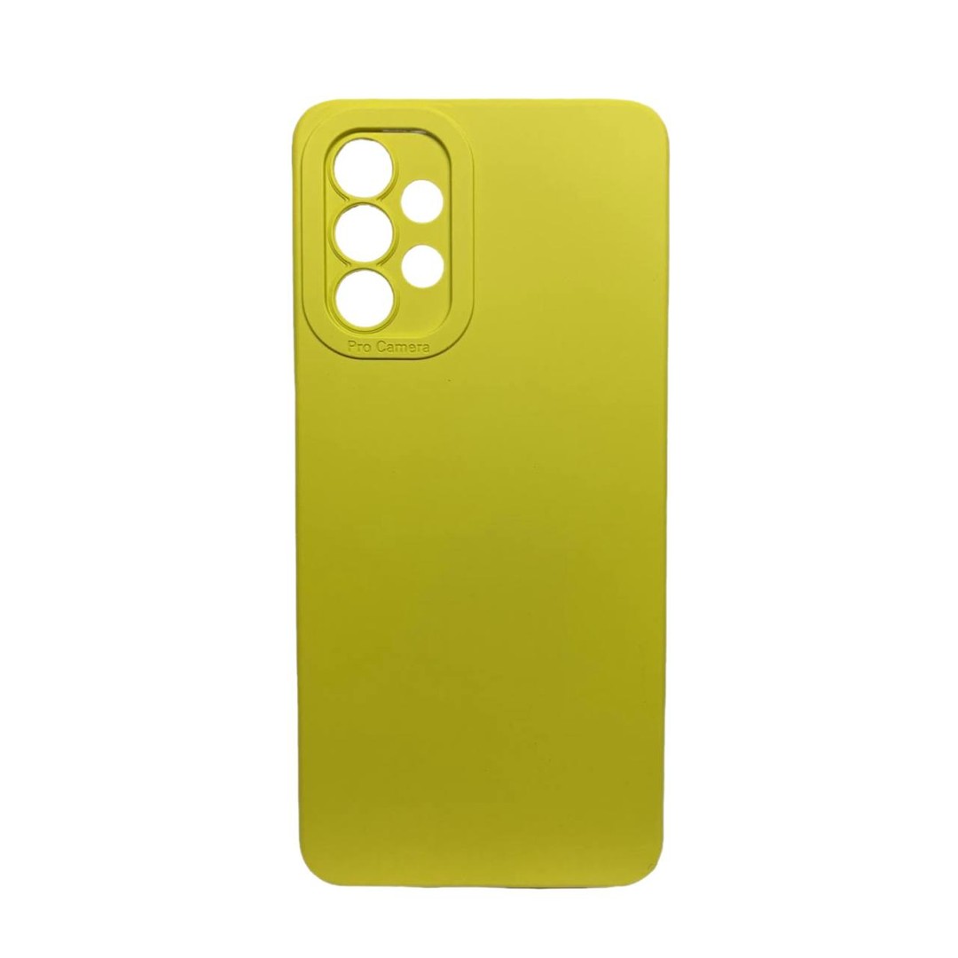 Накладка Color style з мікрофіброю для Samsung A32 4G Yellow-0