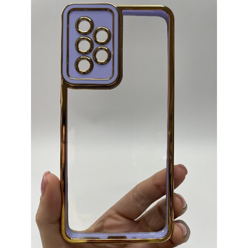 Накладка на Samsung A33 Chrom CAMERA PROTECTION (viola)-0