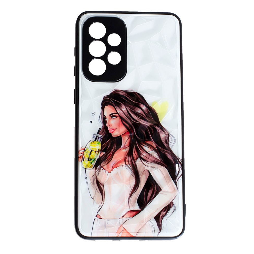 Накладка Ladies для Samsung A53 (5G) Дівчина з лимонадом-0