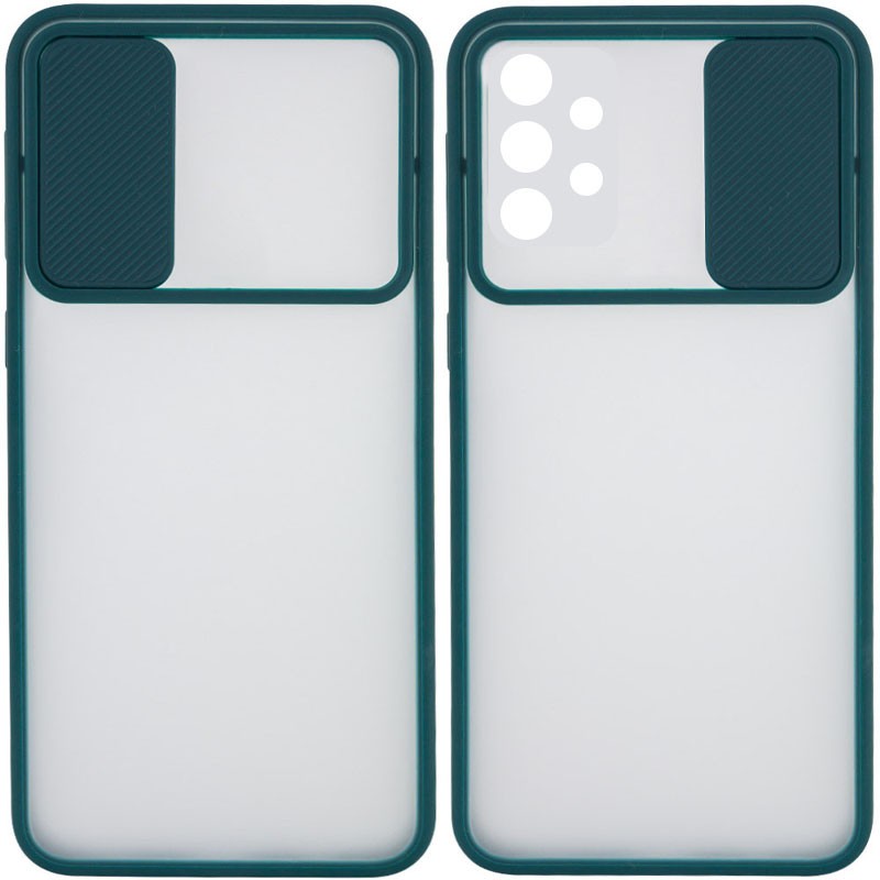 Накладка Camshield mate TPU для Samsung A53 зелена шторка-0