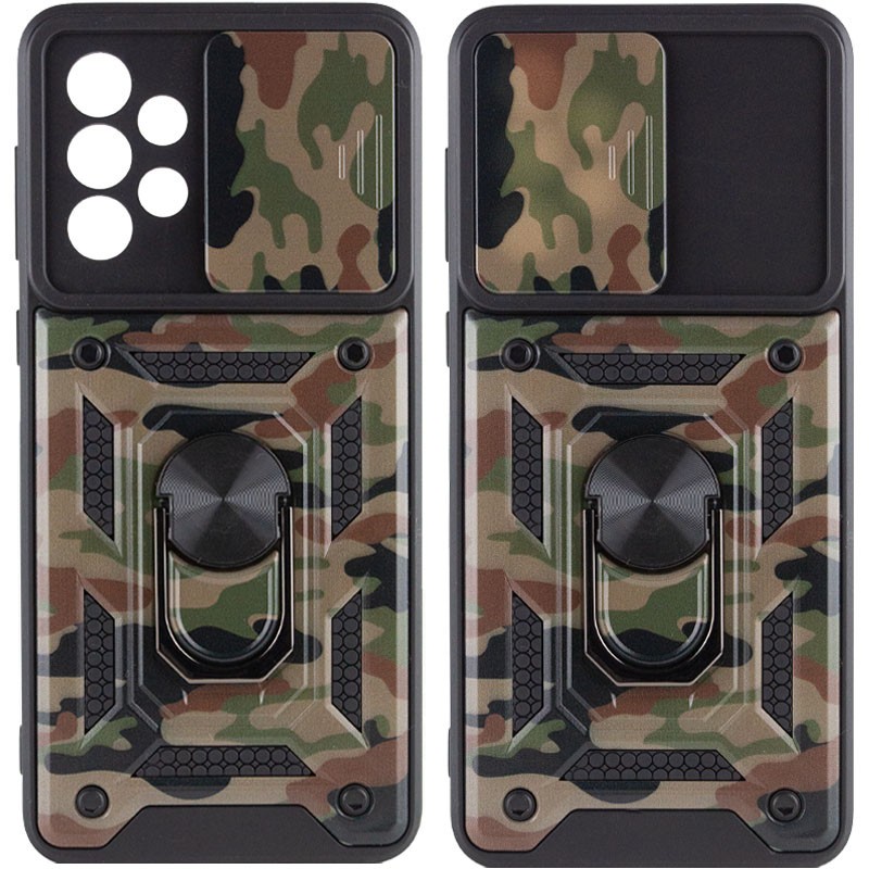 Накладка Camshield Serge Ring Camo для Samsung A33 Камуфляж, коричневий-0
