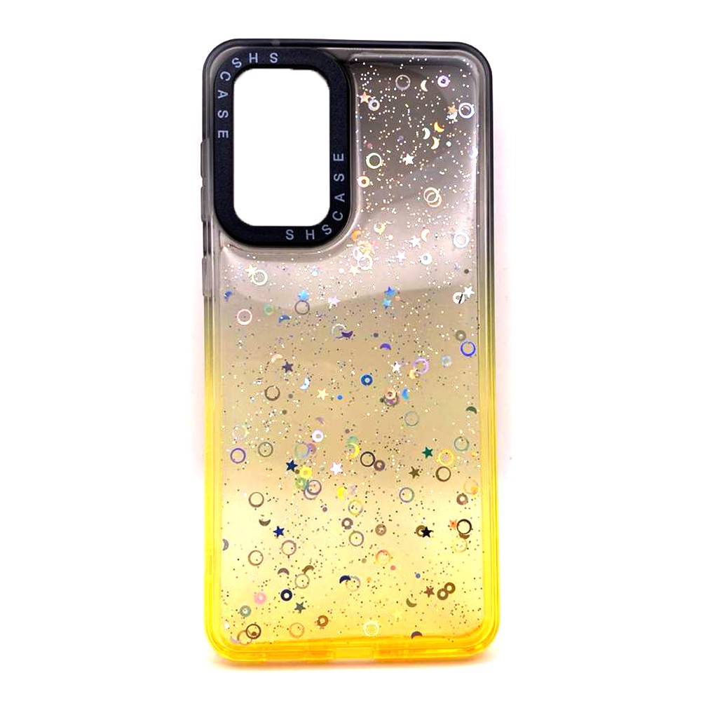 Накладка Shiny-S для Samsung A54  Black/Orange-0