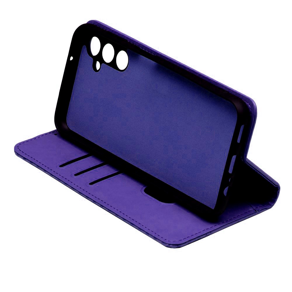 Книжка Chess Skin для Samsung A56 5G / A36  (Dark Purple)-2