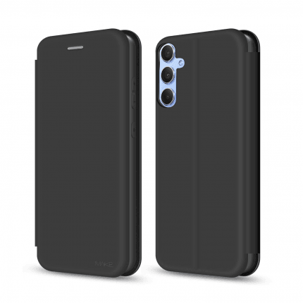 Книжка MAKE для Samsung A34 (Soft-Touch PU) Black-0