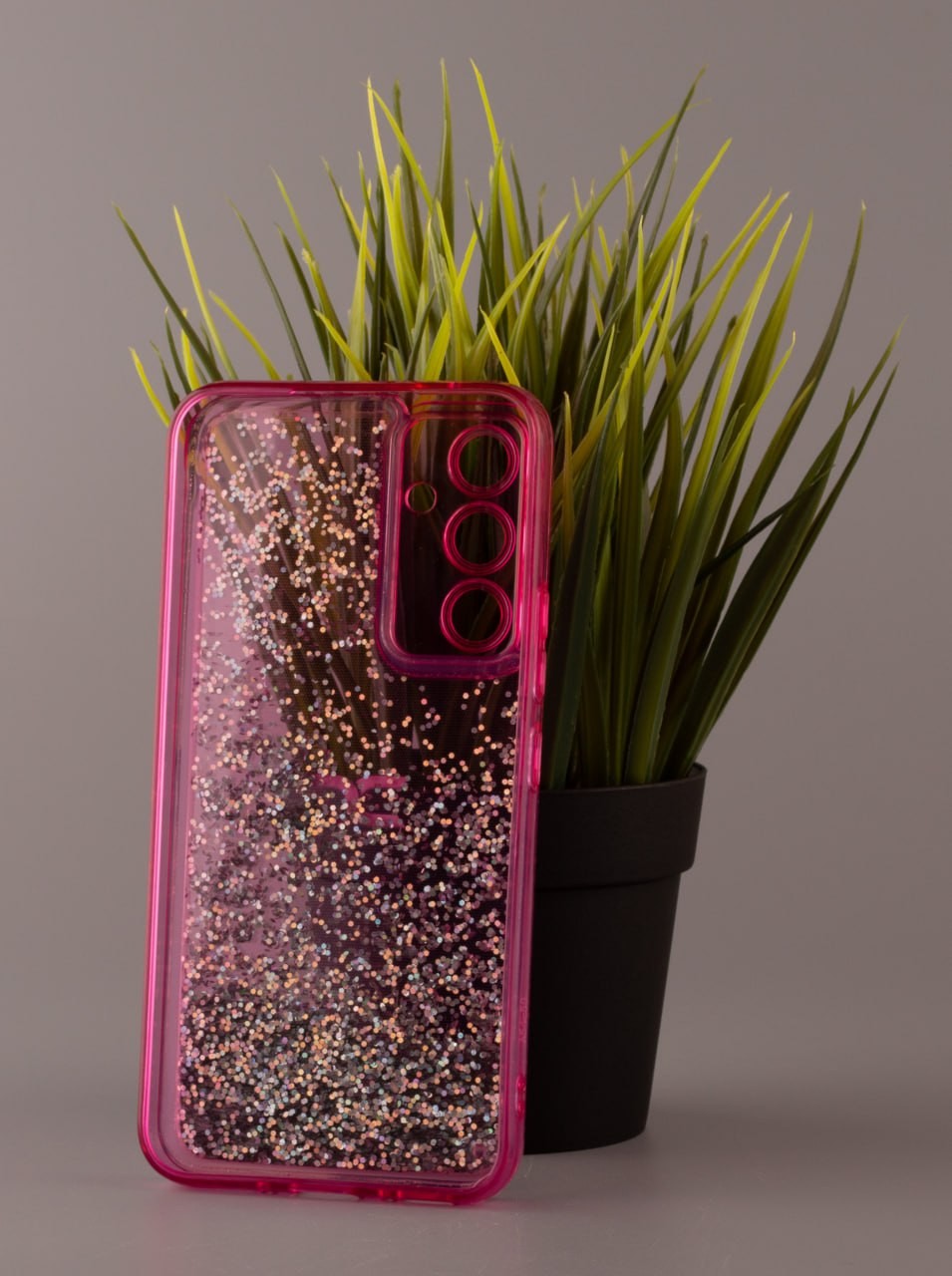 Накладка Fluid Painted для Samsung A24 малиновий (переливається)-1
