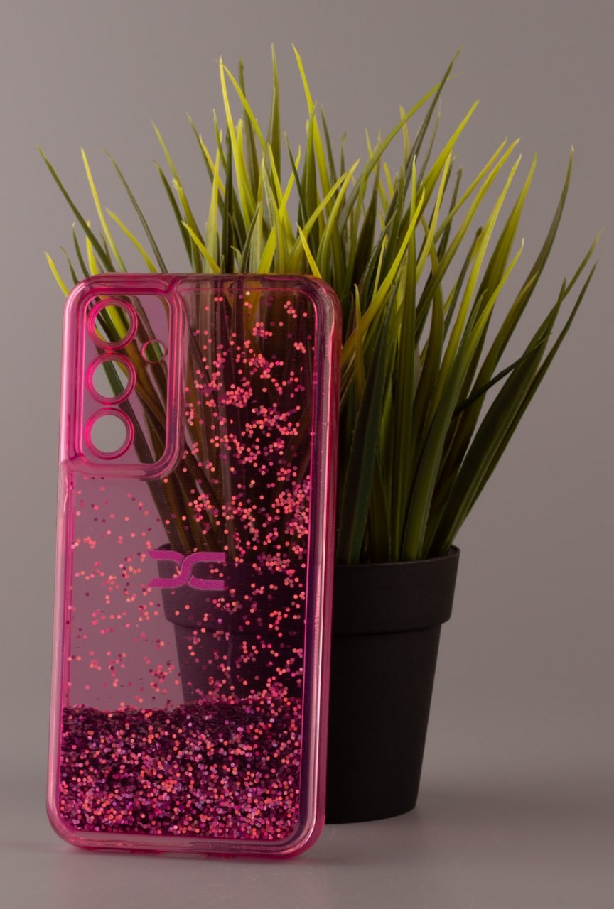 Накладка Fluid Painted для Samsung A24 малиновий (переливається)-0