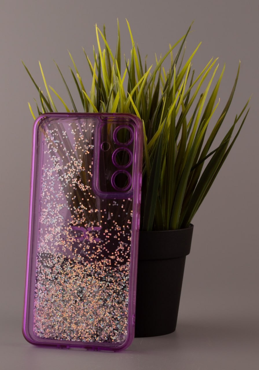 Накладка Fluid Painted для Samsung A24 фіолетовий (переливається)-1