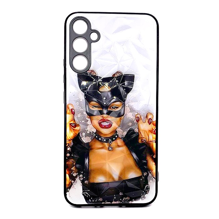 Накладка Ladies для Samsung A54 Жінка-кішка-0