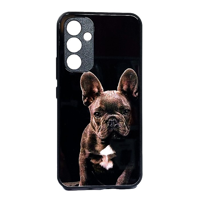 Накладка Marble Clouds для Samsung A54 Dogs (скляний)-0