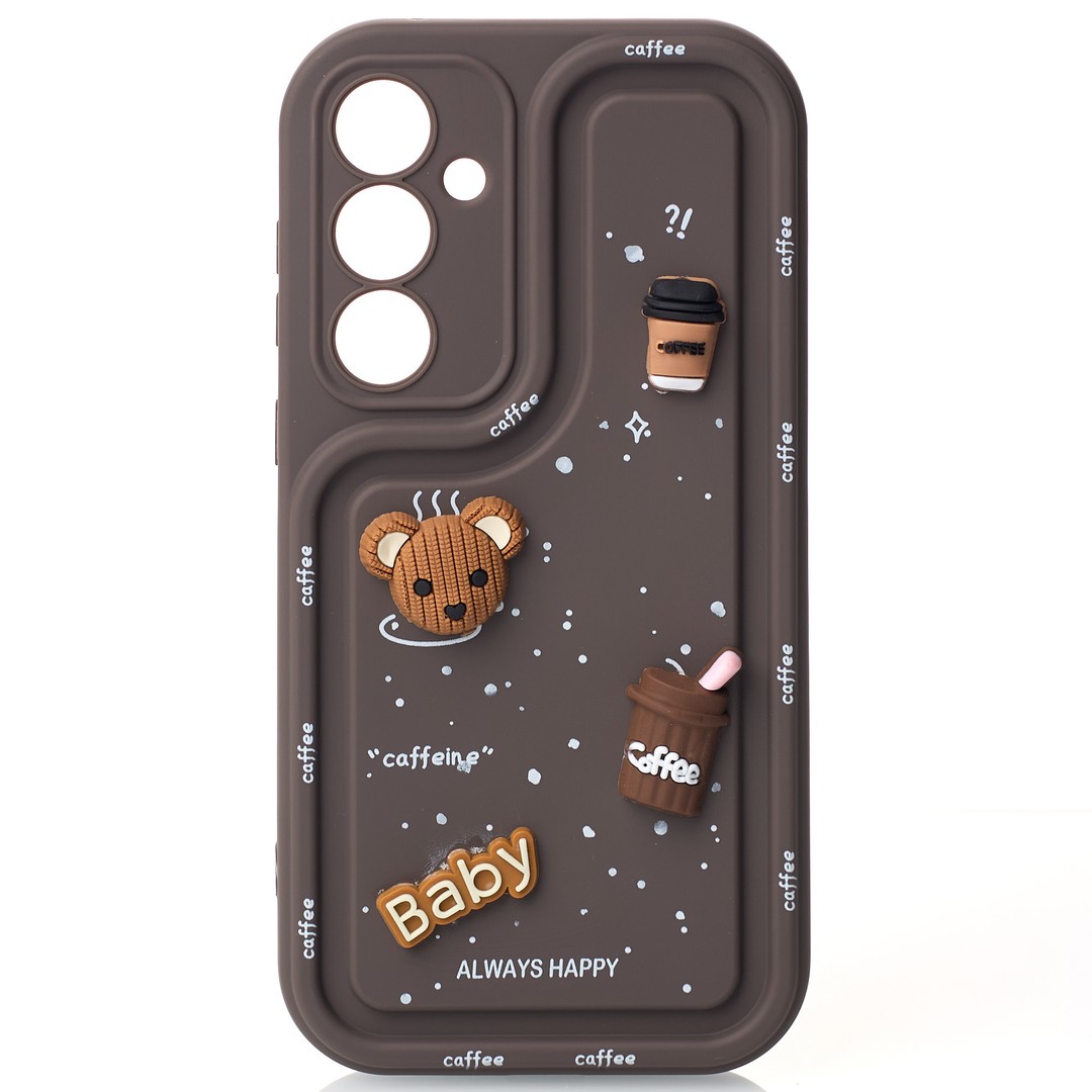 Чохол Pretty Toys для Samsung A35  (Brown/baby)-0