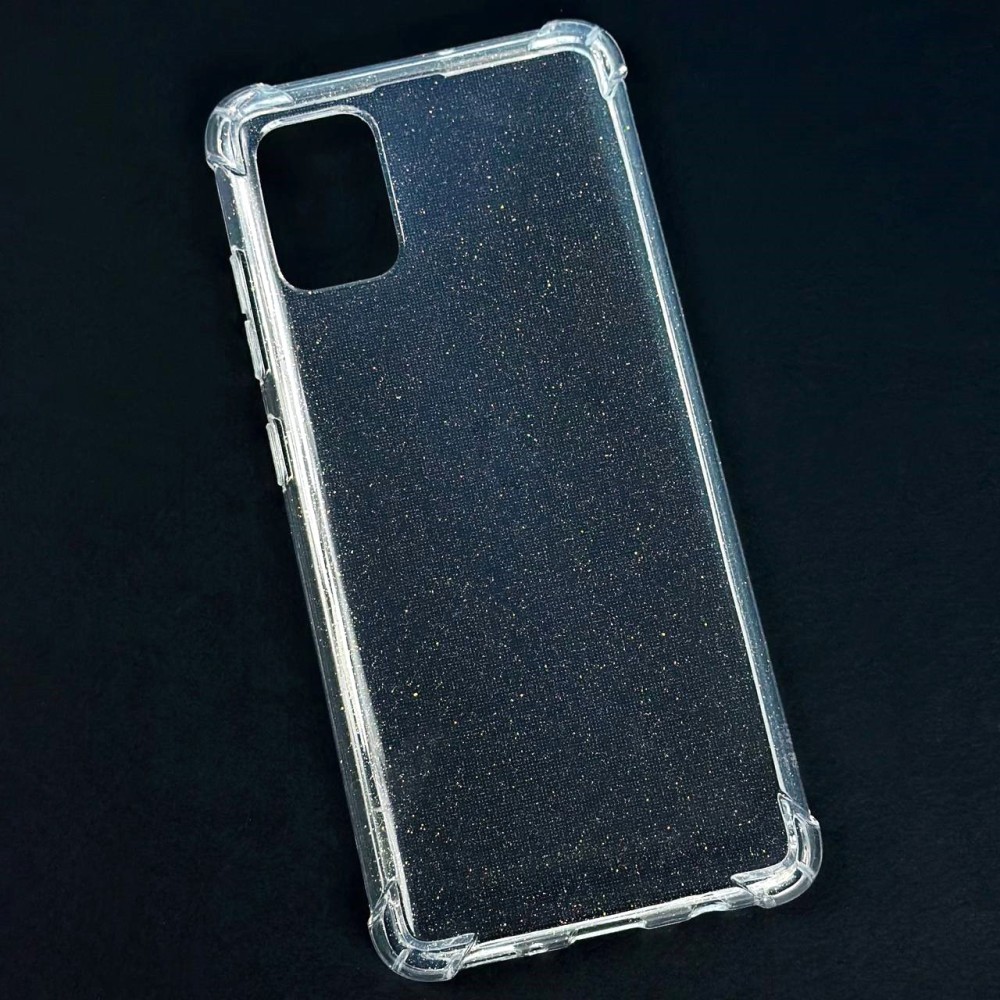 Накладка Molan Cano Glossy Jelly WXD для Samsung A35 5G прозора з блискітками-0