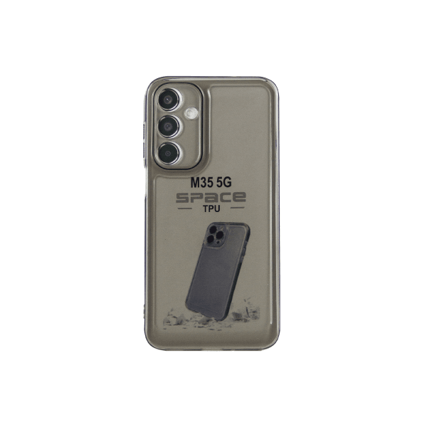 Накладка Space TPU для Samsung M35 силіконова сіра-0