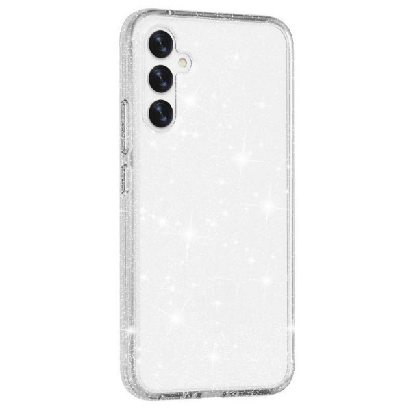 Накладка Molan Cano Glossy Jelly для Samsung A36 5G  прозора з блискітками-0