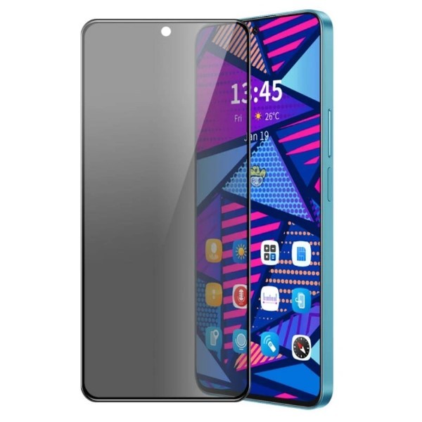 Захисне скло Privacy 5D для Samsung S24FE (м`яка упаковка)-0