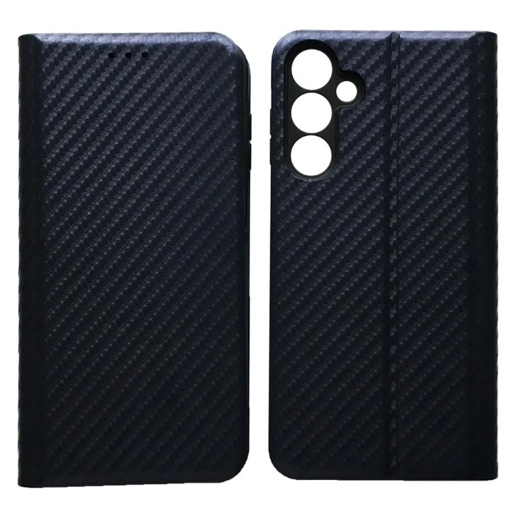 Книжка FLIP COVER Carbon для Samsung A36 темно-синя-0