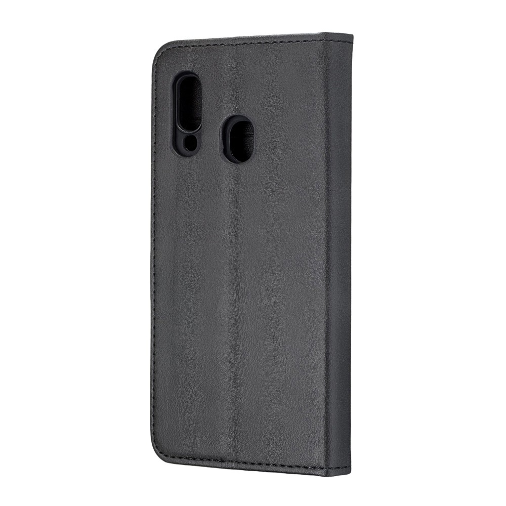 Книжка Black TPU Magnet для Samsung A40 чорна-1