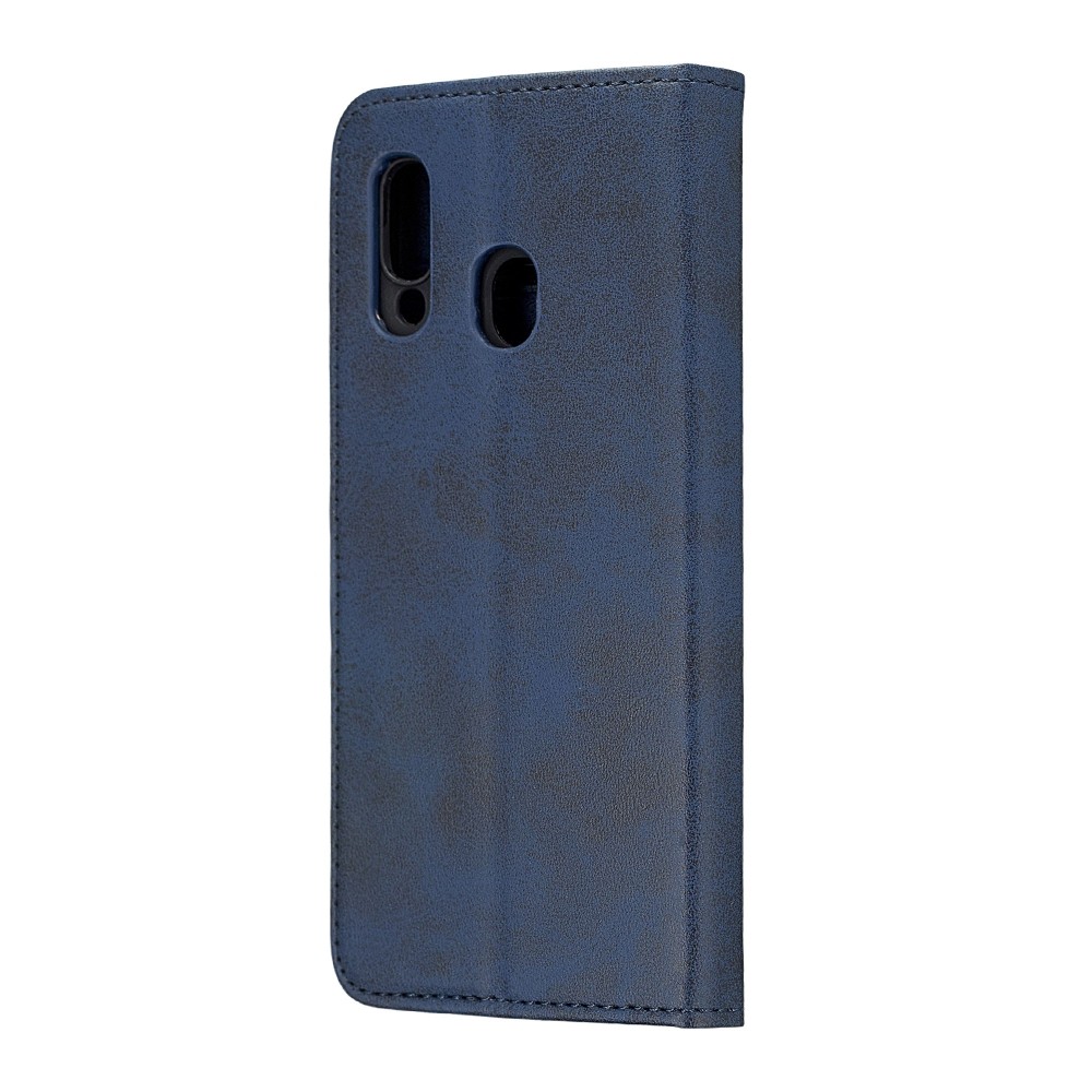 Книжка Black TPU Magnet для Samsung A40 синя-1