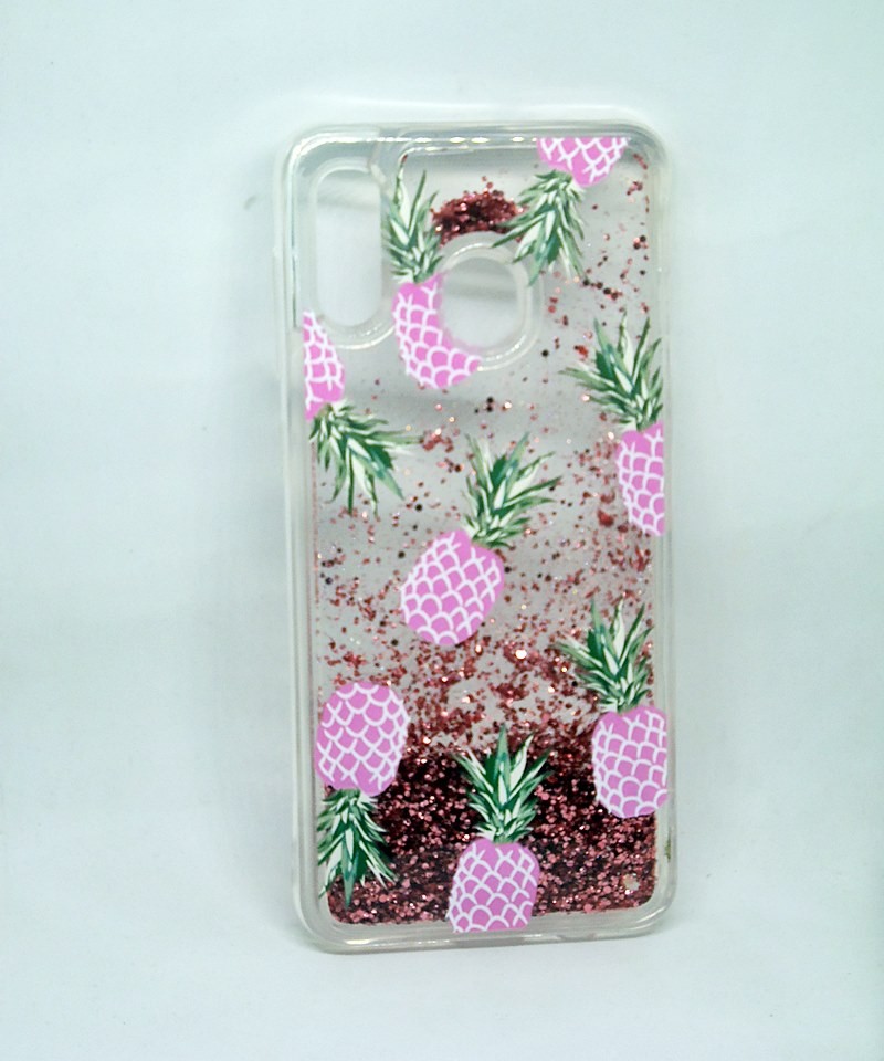 Накладка "Plants" для Samsung A40 "Ананаси" (переливається)-0