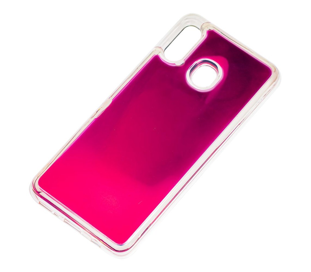 Накладка Color Sand для Samsung A40 Рожевий (переливається)-1