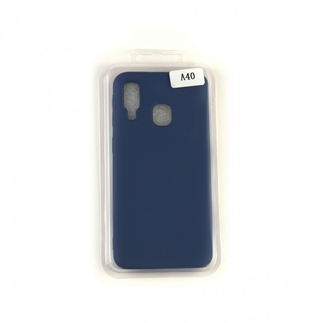 Silicone Case Full Cover для Samsung A40 синій-0