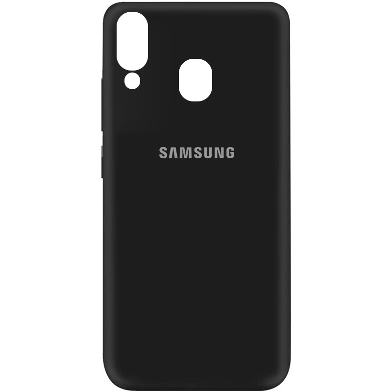 Silicone Cover My Color Full Protective (A) для Samsung A40 (Black)-0