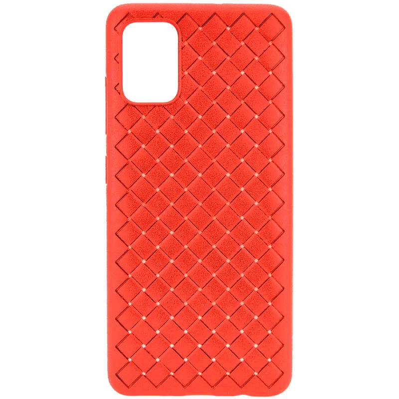 Накладка Weaving для Samsung A41 червона-0