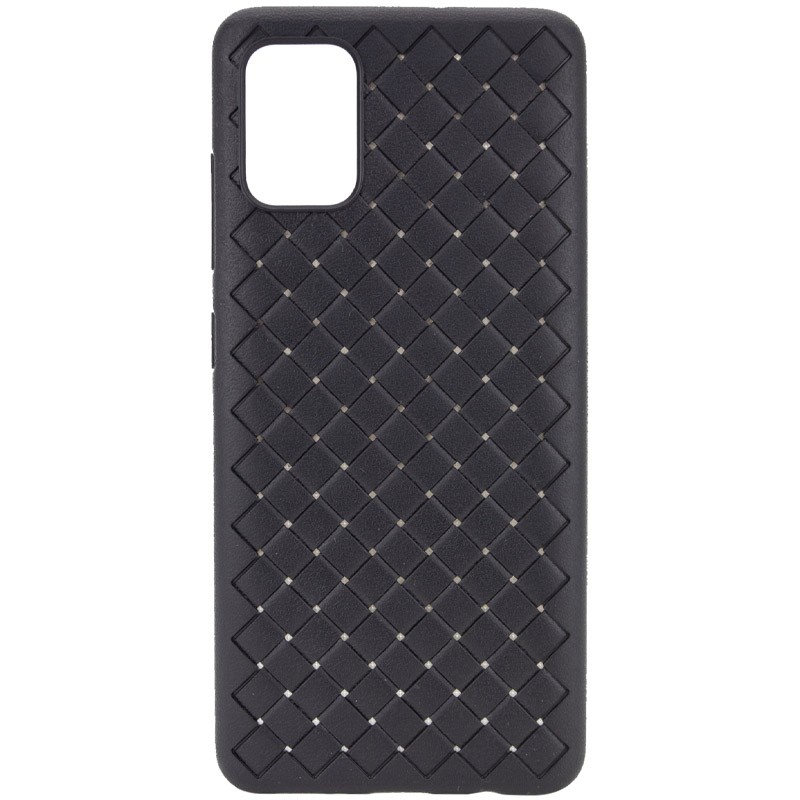 Накладка Weaving для Samsung A41 чорна-0