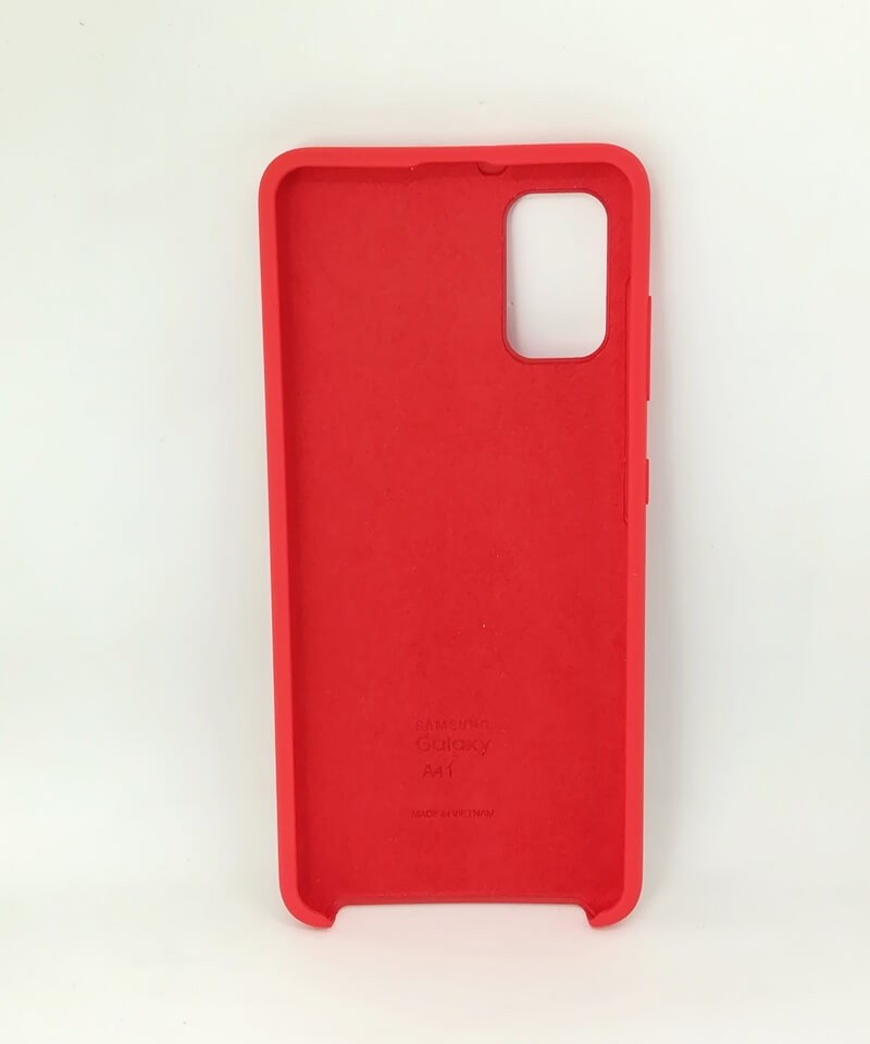 Silicone Case для Samsung A41 (Red)-1