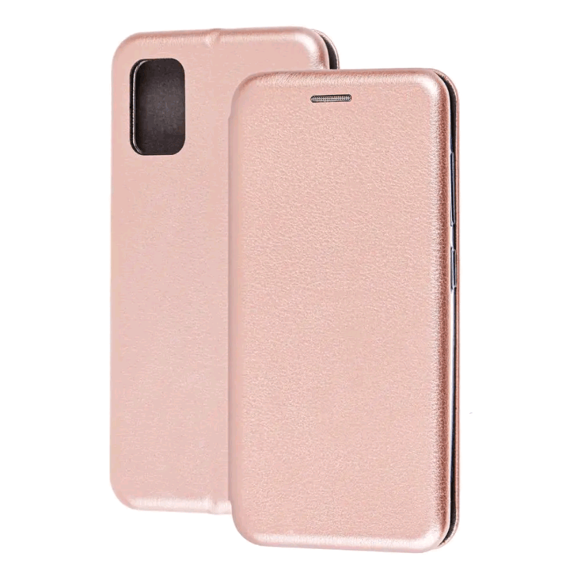 Книжка Premium для Samsung A41 рожеве золото-0
