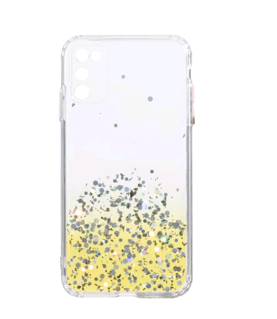 Накладка Glitter Bling Sequins для Samsung A41 жовта-0