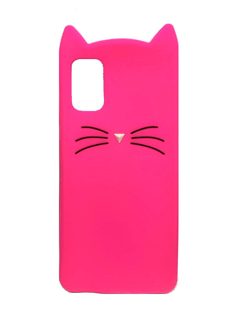 Накладка 3D Cat для Samsung A41 малинова-0