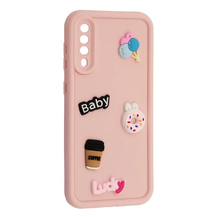 Чохол Pretty Toys для Samsung A50 / A30s  (Light pink/Always Happy)-0