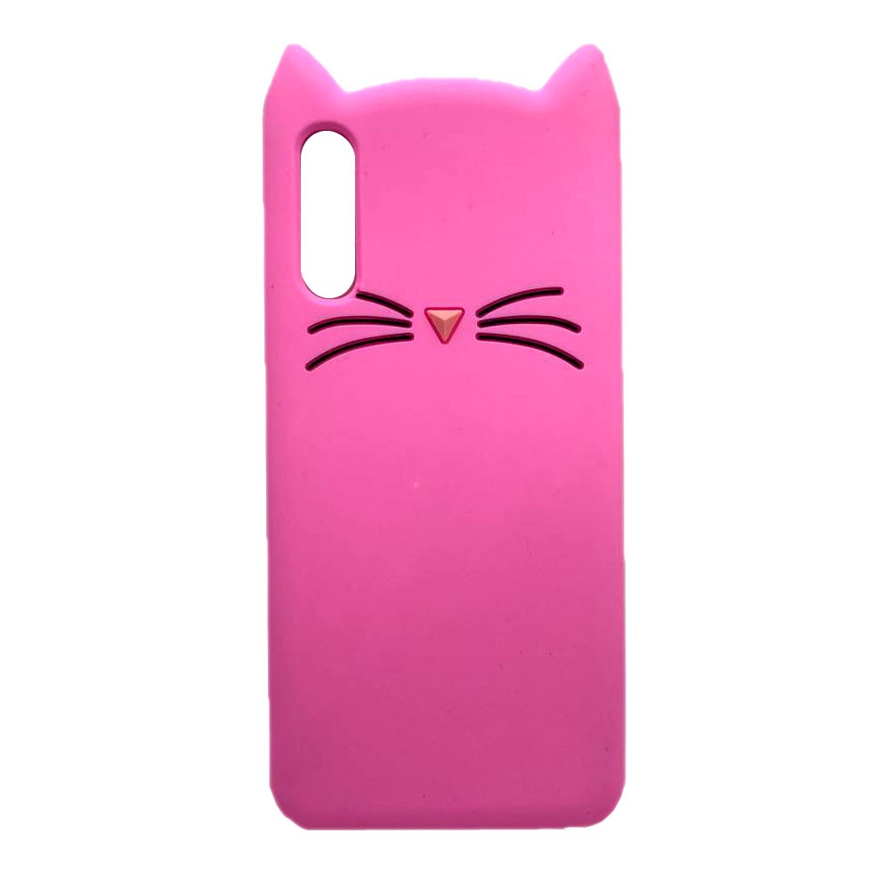 Накладка 3D Cat для Samsung A50 (A505F)/A30s (A307) малинова-0