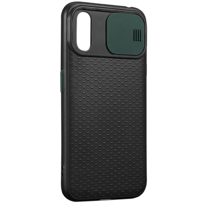 Накладка Camshield Black для Samsung A50 (A505F) / A50s / A30s з темно-зеленою шторкою-0