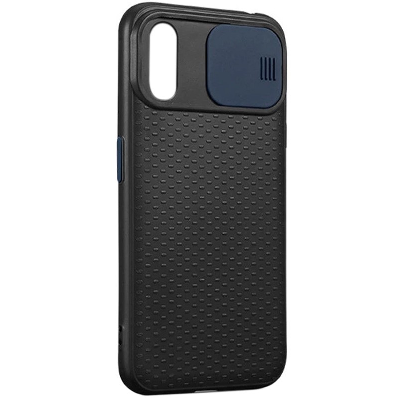 Накладка Camshield Black для Samsung A50 (A505F) / A50s / A30s з синьою шторкою-0