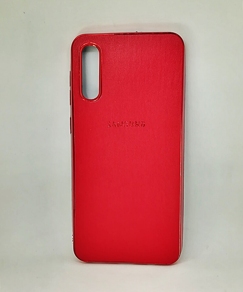 Накладка Leather Brand для Samsung A50/A30s червона-0