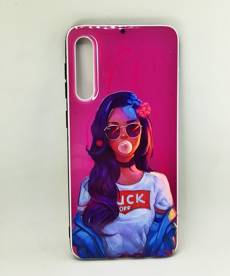 Накладка UV для Samsung A50/A30s Дівчина з жуйкою-1