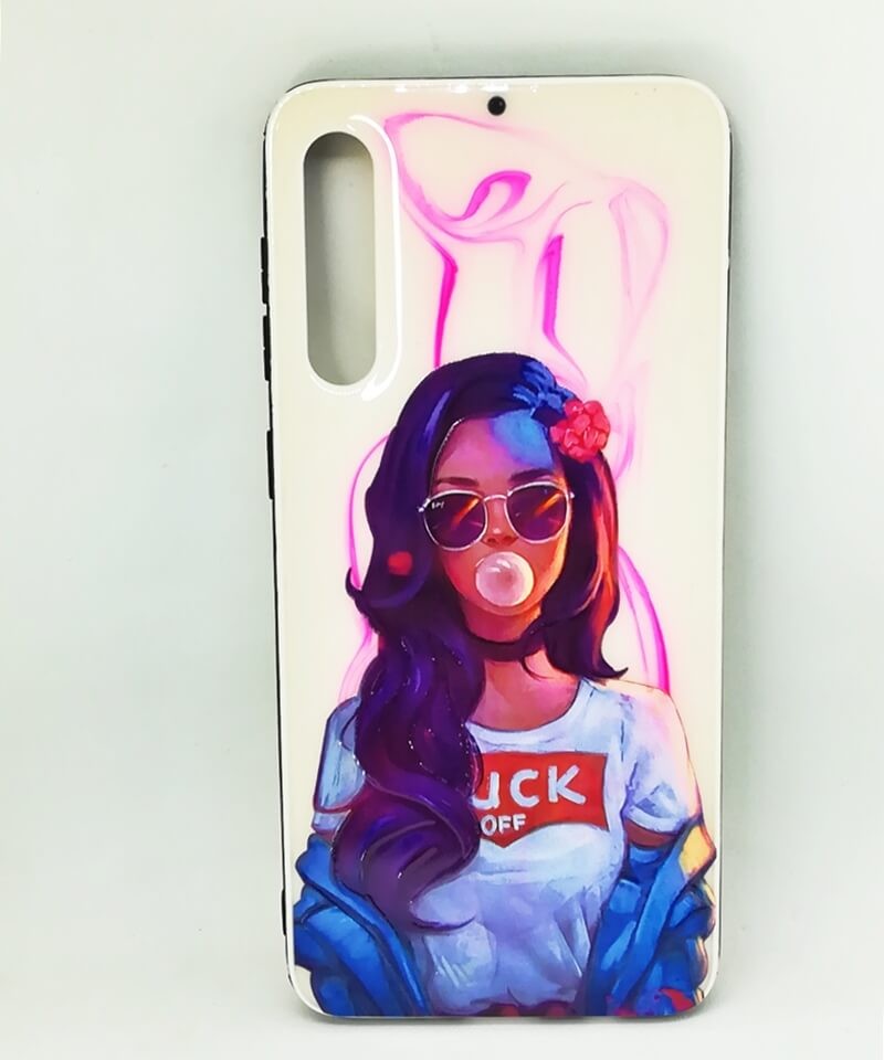 Накладка UV для Samsung A50/A30s Дівчина з жуйкою-0