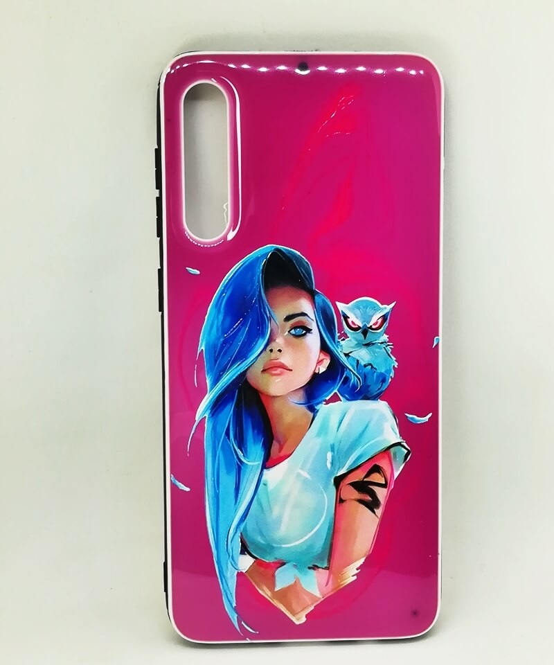 Накладка UV для Samsung A50/A30s Дівчина з совою-1