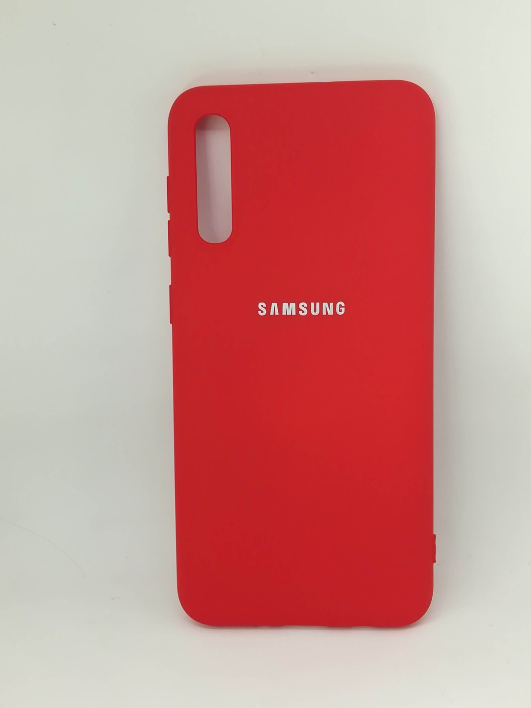 Накладка Silicone Case Full Camera для Samsung A50/A30S червона-0