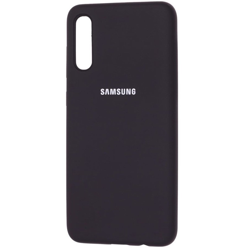 Silicone Cover My Color Full Protective (A) для Samsung A50/A30s (Black)-0