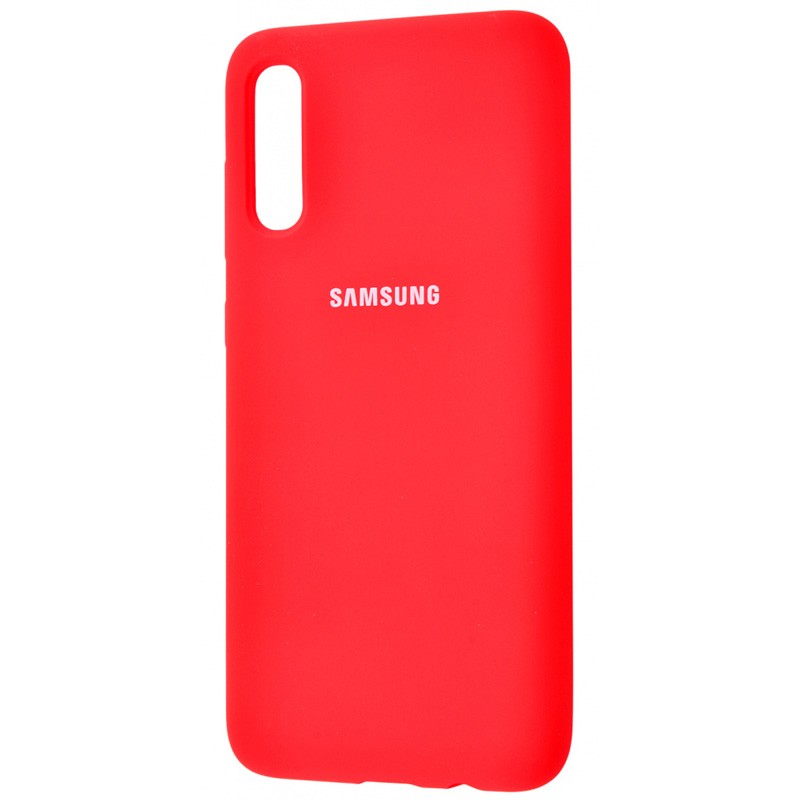 Silicone Cover Full Protective (AA) для Samsung A50/A30s (Red)-0