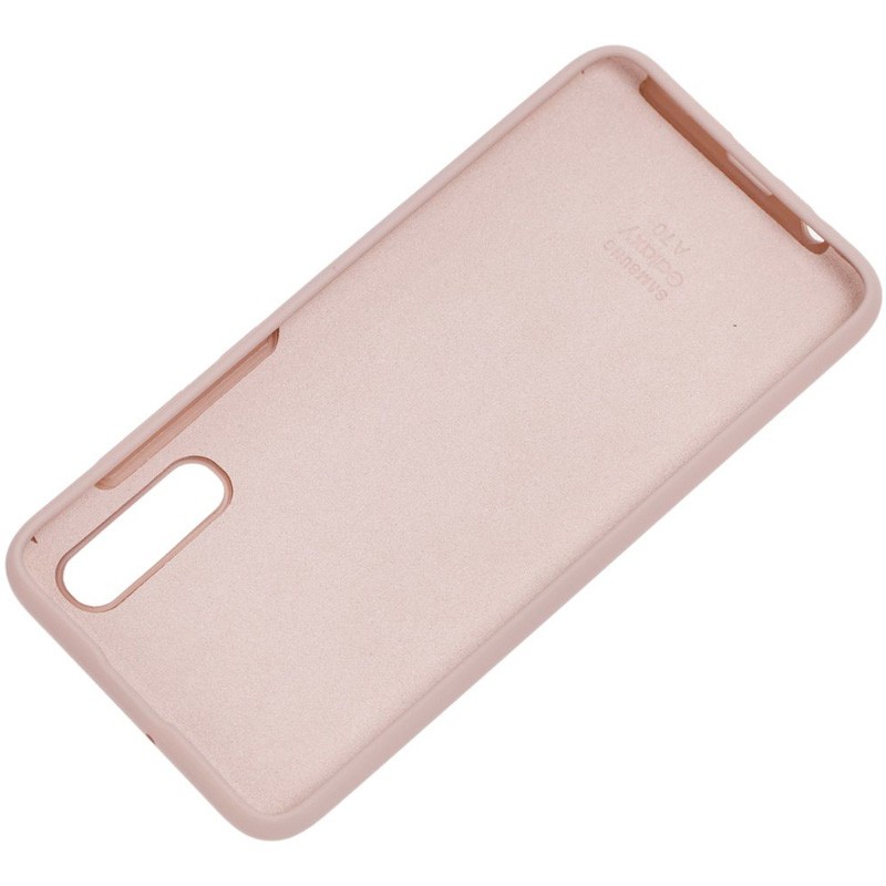 Silicone Cover Full Protective (AA) для Samsung A50/A30s (Pink Sand)-2