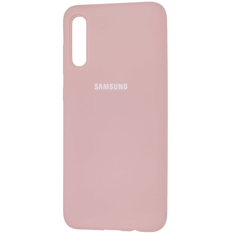 Silicone Cover Full Protective (AA) для Samsung A50/A30s (Pink Sand)-0