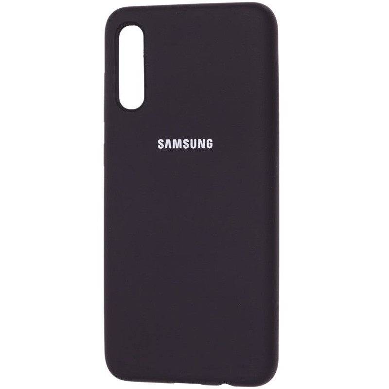 Silicone Cover Full Protective (AA) для Samsung A50/A30s (Black)-0