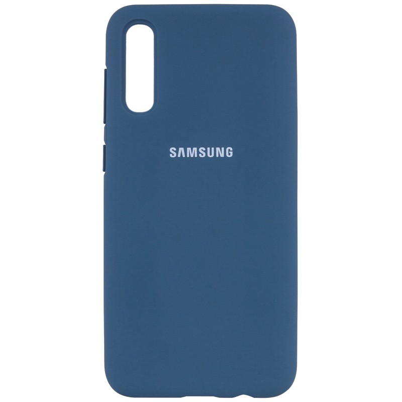 Silicone Cover Full Protective (AA) для Samsung A50/A30s (Cosmos Blue)-0