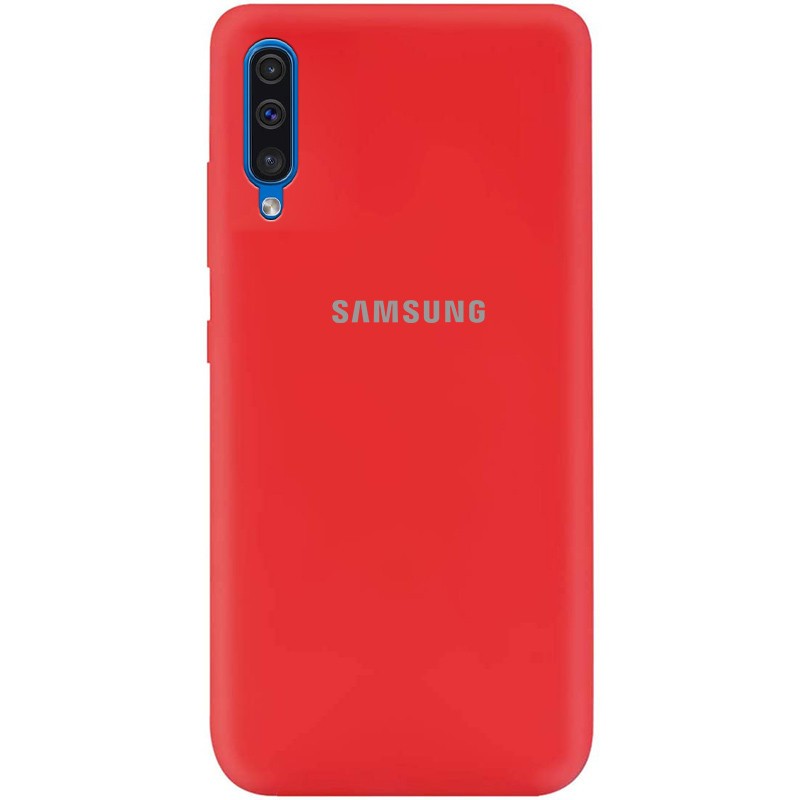 Silicone Cover My Color Full Protective (A) для Samsung A50/A30s (Red)-0