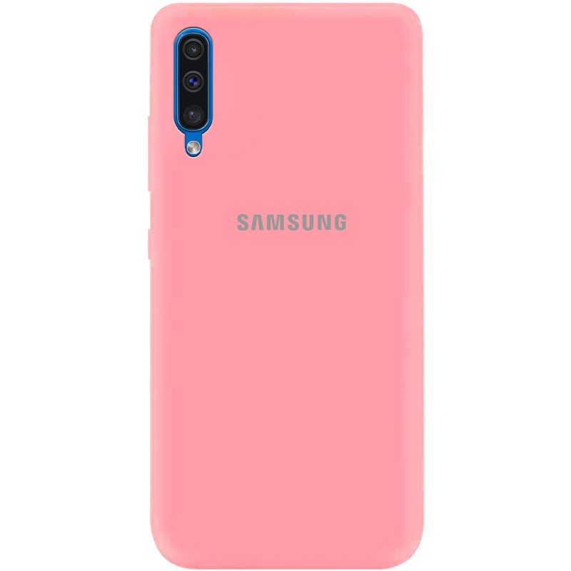 Silicone Cover My Color Full Protective (A) для Samsung A50/A30s (Pink)-0