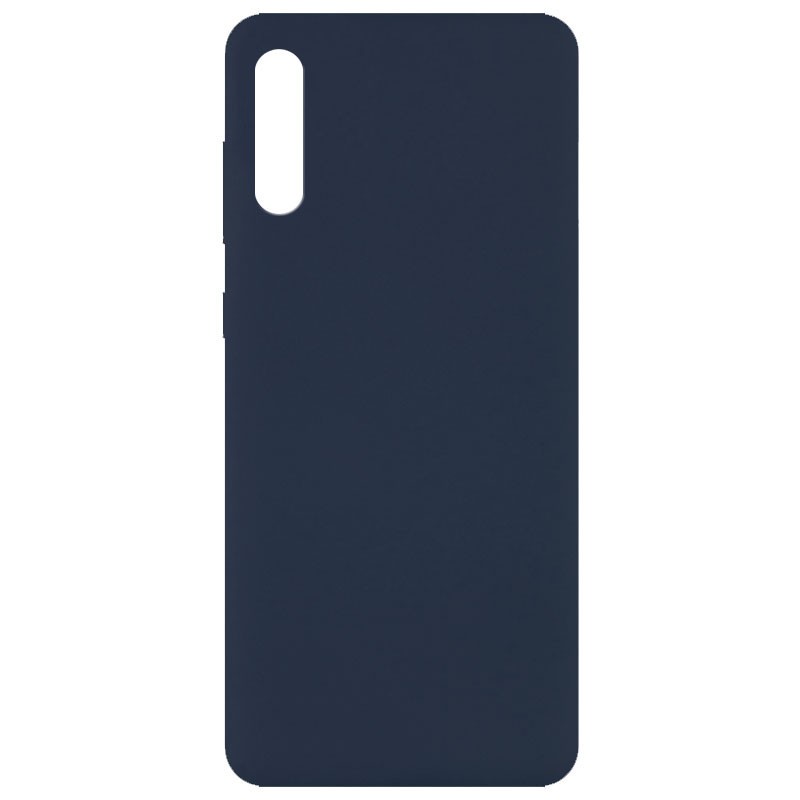 Silicone Cover Full without Logo (A) для Samsung A50/A30s (Midnight Blue)-0